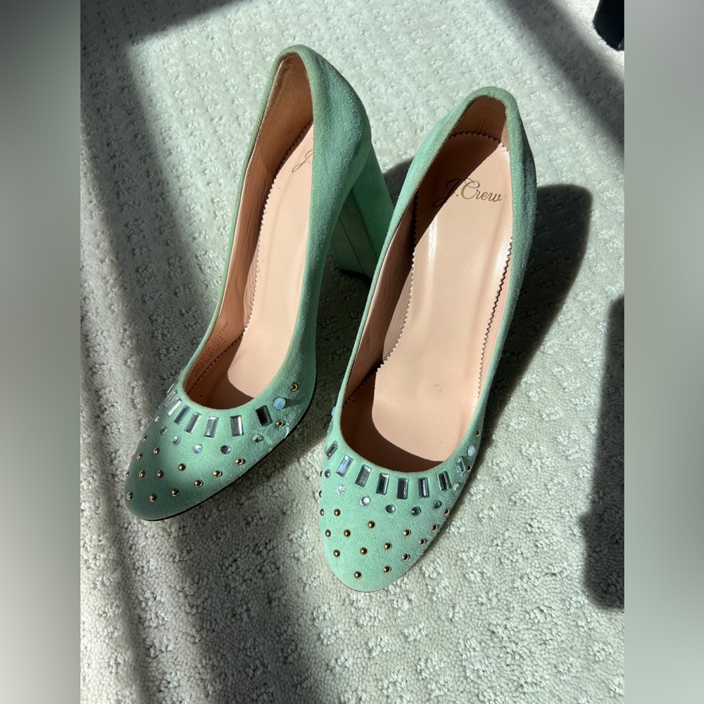 Jcrew jeweled shoes! Brand new. Made in Italy